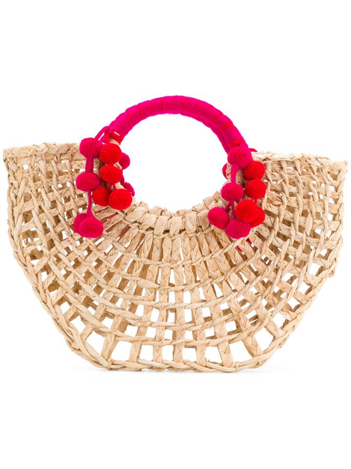Nannacay Pom Pom Tote - Nude & Neutrals