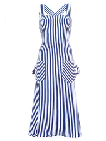Richard Malone Striped Cross Back Dress