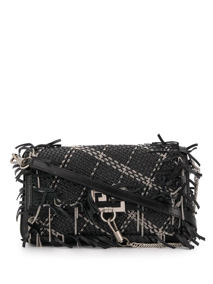 Givenchy Borsa Charm Chain Shoulder Bag - Black