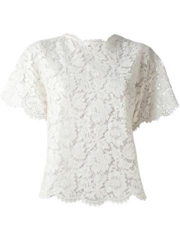Valentino Floral Crochet Top