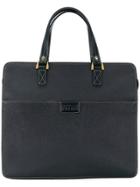 Gianfranco Ferre Vintage Square Tote - Blue