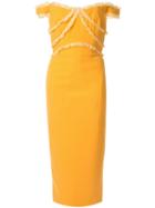 Rachel Gilbert Kiki Ruffle Trimmed Dress - Yellow
