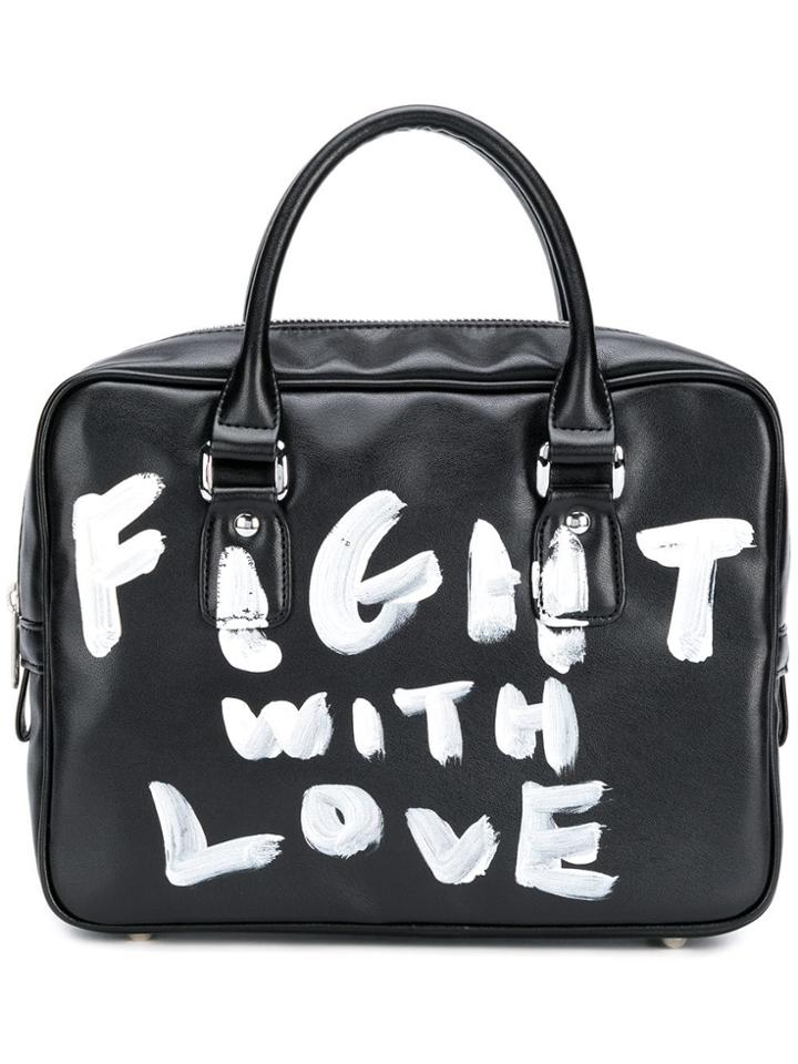 Comme Des Garçons Girl Printed Mini Tote Bag - Black