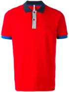 Sun 68 Contrast Polo Shirt, Men's, Size: Xl, Red, Cotton/spandex/elastane