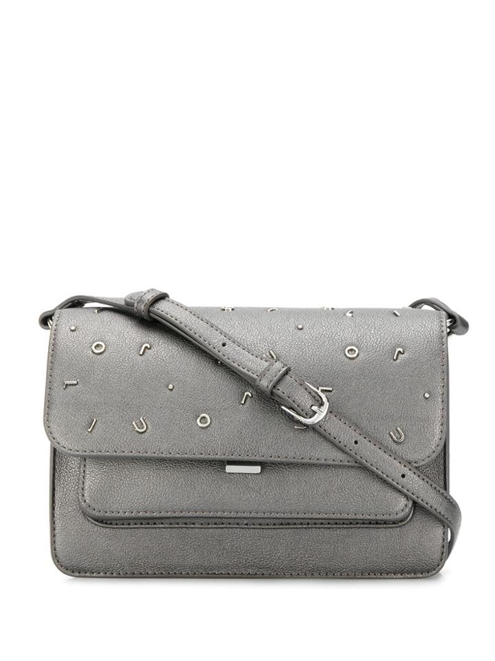 Liu Jo Logo Studded Crossbody Bag - Grey