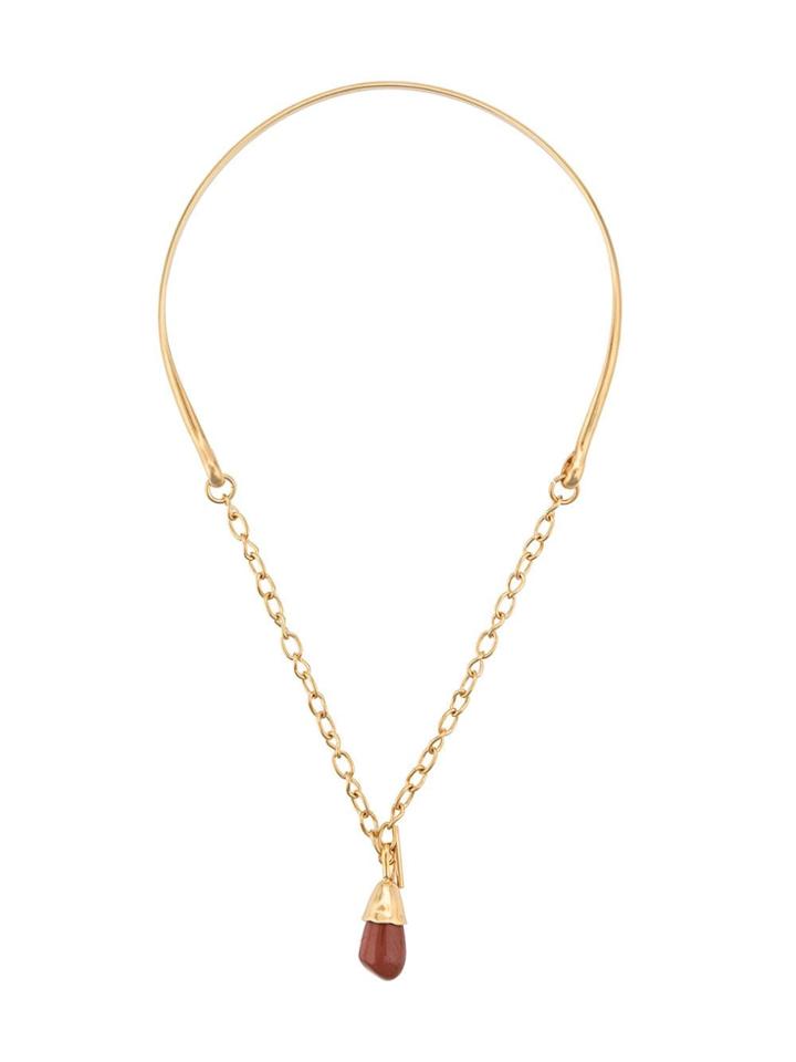 Marni Stone Pendant Chain Necklace - Gold