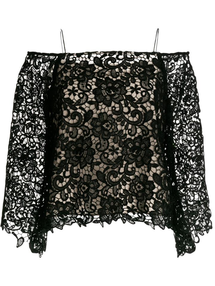 Alice+olivia Off The Shoulder Blouse - Black