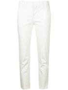 Vince Cropped Straight Leg Trousers - White