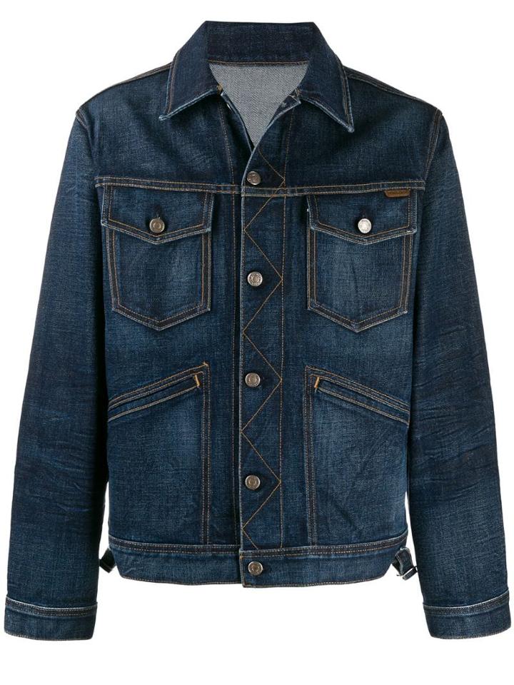 Tom Ford Boxy-fit Denim Jacket - Blue