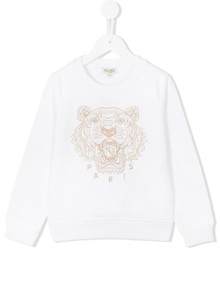 Kenzo Kids Tiger Sweatshirt, Girl's, Size: 8 Yrs, White