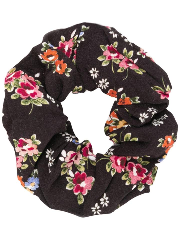 Andamane Floral Pattern Hair Band - Black