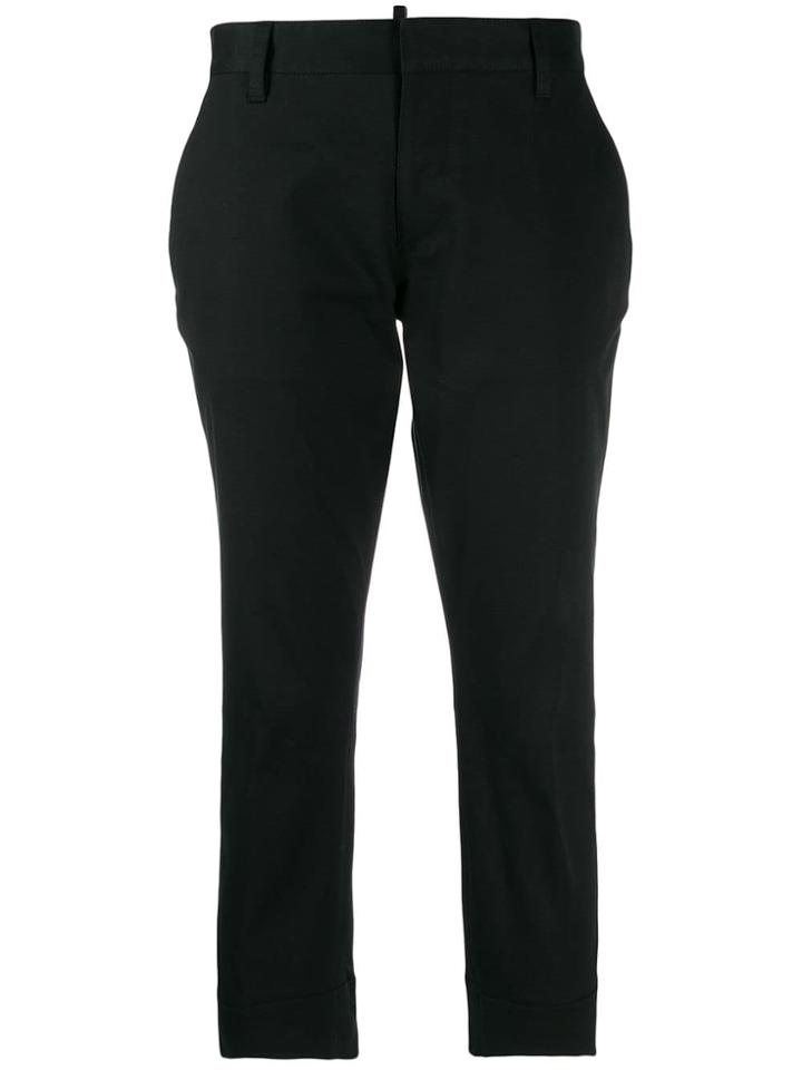 Dsquared2 Slim-fit Cropped Trousers - Black