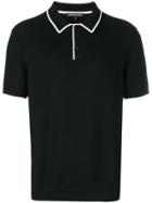 Michael Kors Collection Contrast Trim Polo Shirt - Black