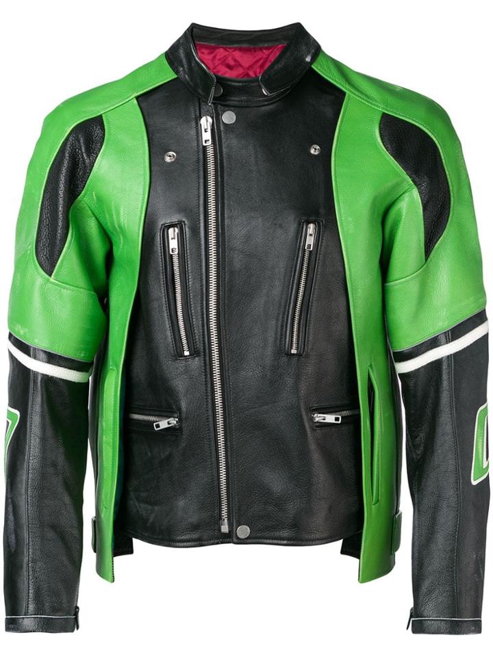 Maison Margiela Oversized Colour-block Jacket - Black