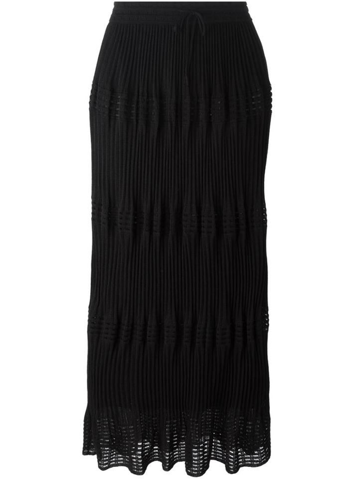 M Missoni Crochet Maxi Skirt, Women's, Size: 42, Black, Cotton/polyamide/polyester