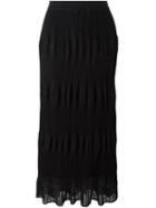 M Missoni Crochet Maxi Skirt, Women's, Size: 42, Black, Cotton/polyamide/polyester