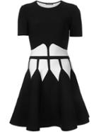 Alexander Mcqueen Contrast Corset Mini Dress
