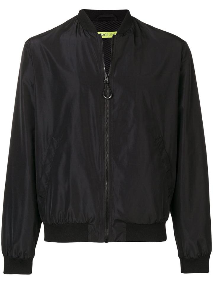 Versace Jeans Couture Contrast Print Bomber Jacket - Black