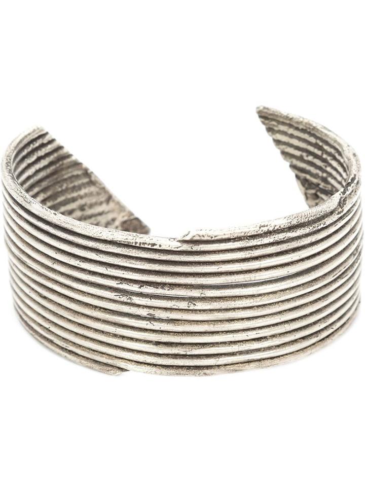 1-100 '167' Cuff Bracelet, Adult Unisex, Grey