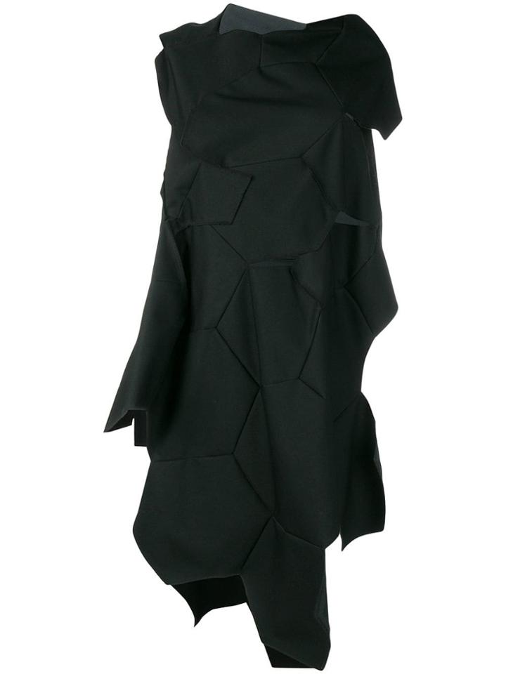 Comme Des Garçons Vintage Hexagon Pattern Top - Black