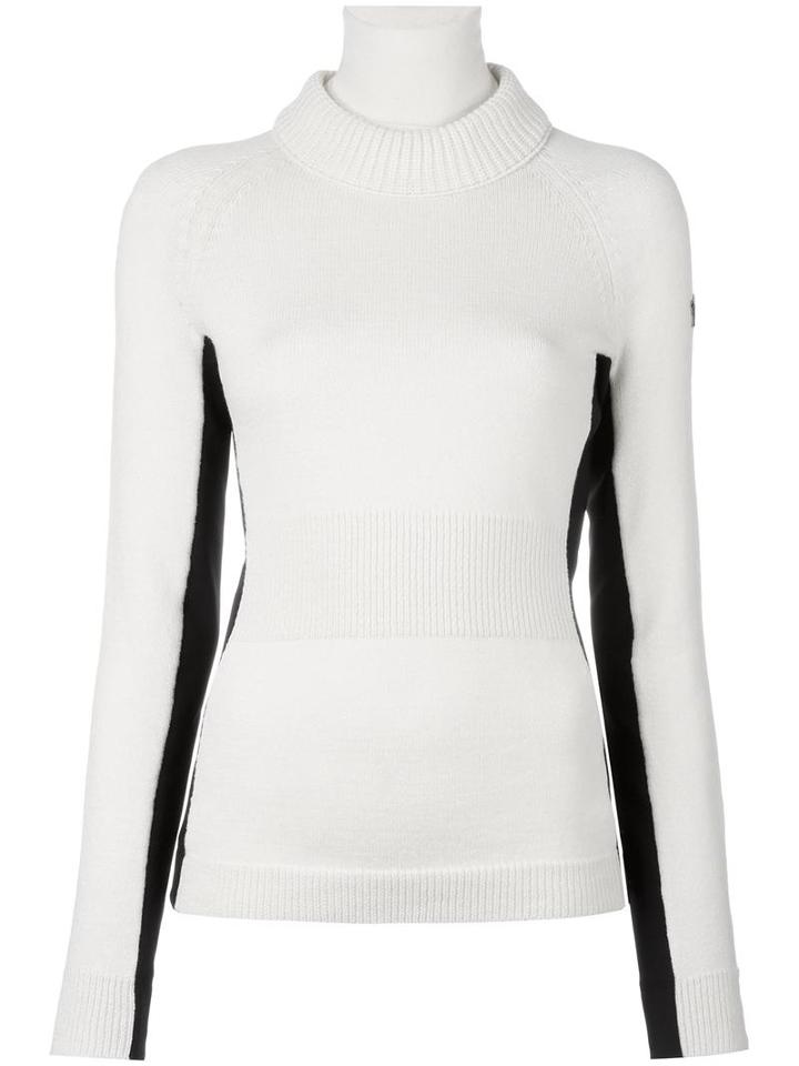 Moncler Grenoble Contrast Side Jumper, Women's, Size: Xs, Nude/neutrals, Wool/polyester/virgin Wool/spandex/elastane
