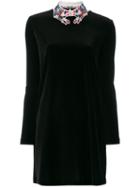 Vivetta - Hands Collar Fitted Dress - Women - Polyester/spandex/elastane - 38, Black, Polyester/spandex/elastane