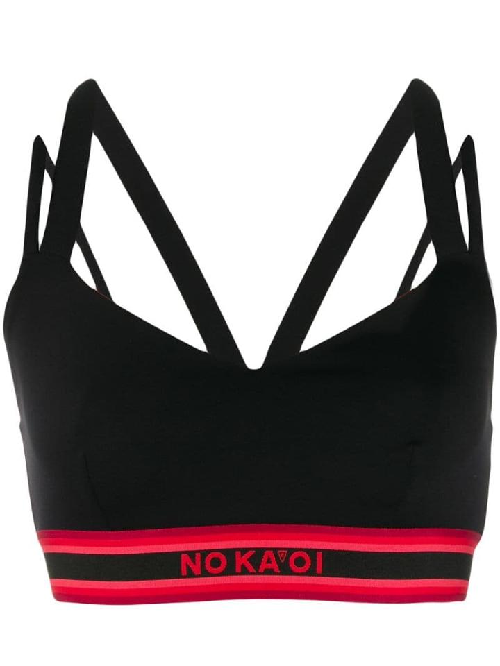 No Ka' Oi Future Cropped Top - Black