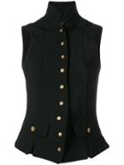 Dolce & Gabbana Vintage 1990's Fitted Vest - Black