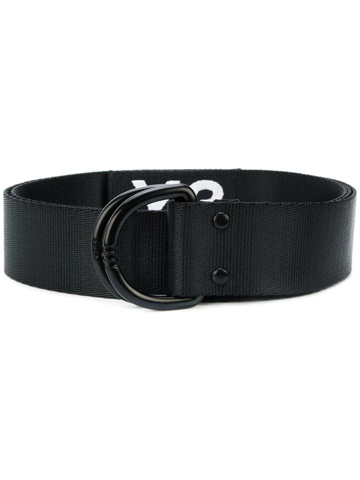 Y-3 Logo Printed Belt - Black