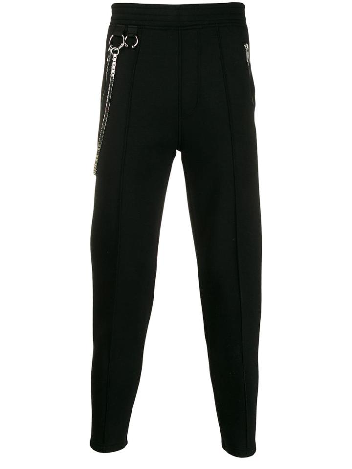 Neil Barrett Chain Detail Joggers - Black