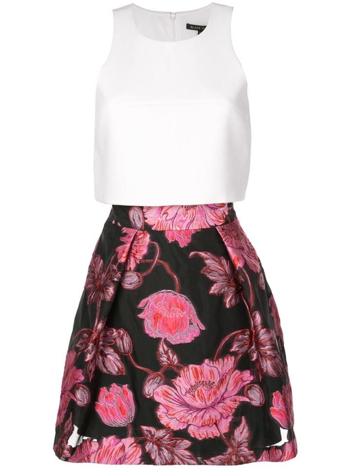 Black Halo Floral A-line Skirt