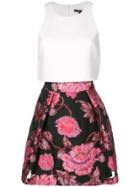 Black Halo Floral A-line Skirt