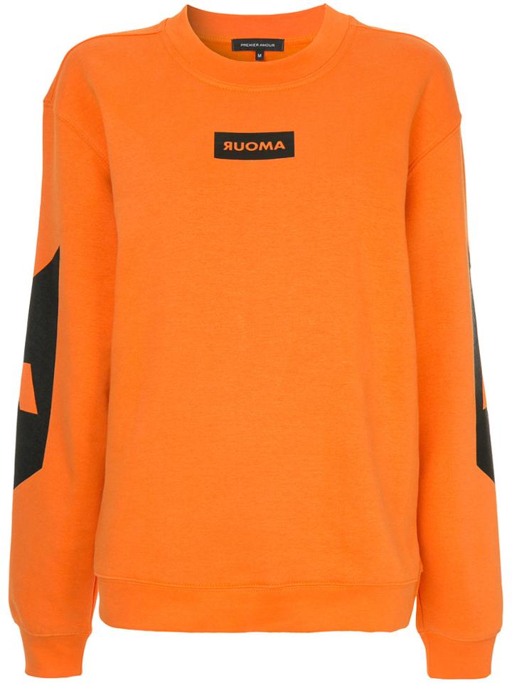 Cityshop Colour-block Sweatshirt - Yellow & Orange