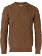 Corneliani Cable Knit Sweater - Brown