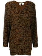 Krizia Pre-owned '1980s Sweater Dress - Brown