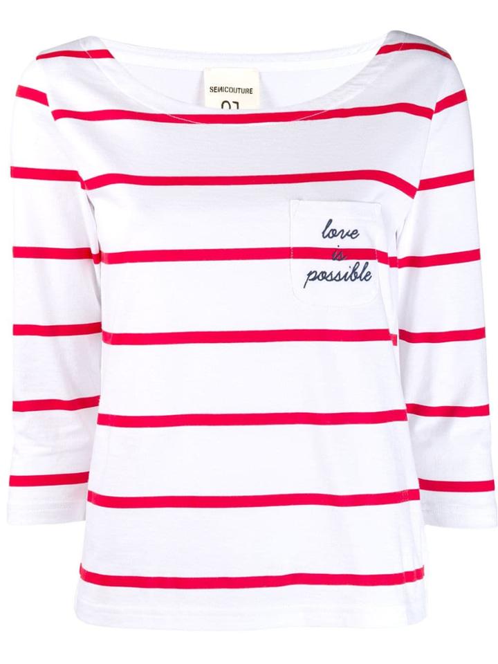 Semicouture Love Is Possible T-shirt - White