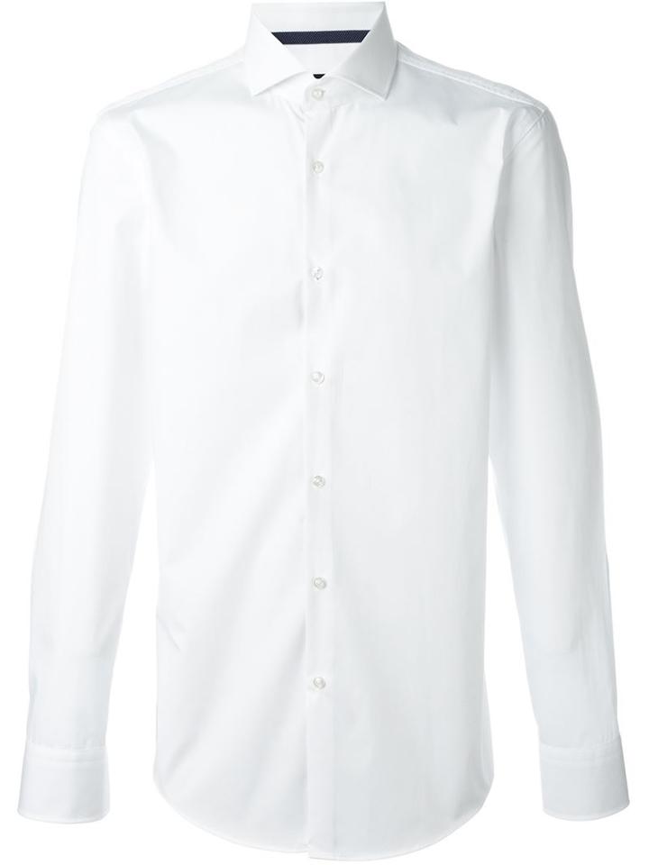 Boss Hugo Boss Cutaway Collar Shirt, Men's, Size: 42, White, Cotton