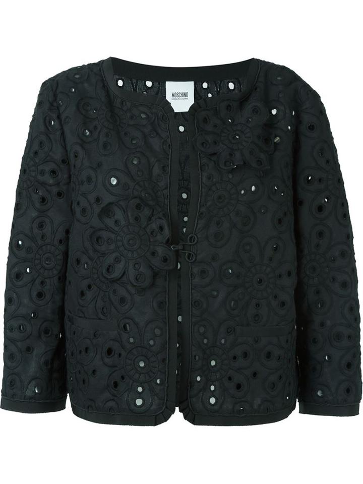 Moschino Vintage Floral Embroidered Jacket