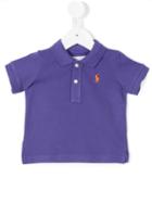 Ralph Lauren Kids - Slit Sides Polo Shirt - Kids - Cotton - 6 Mth, Blue