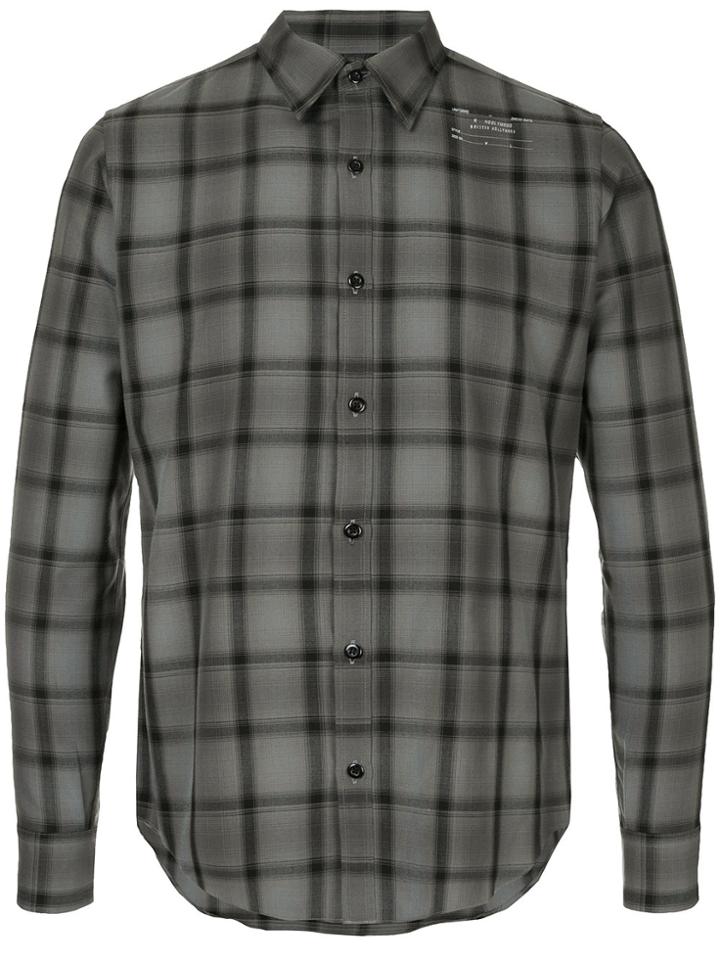N. Hoolywood Checked Shirt - Grey