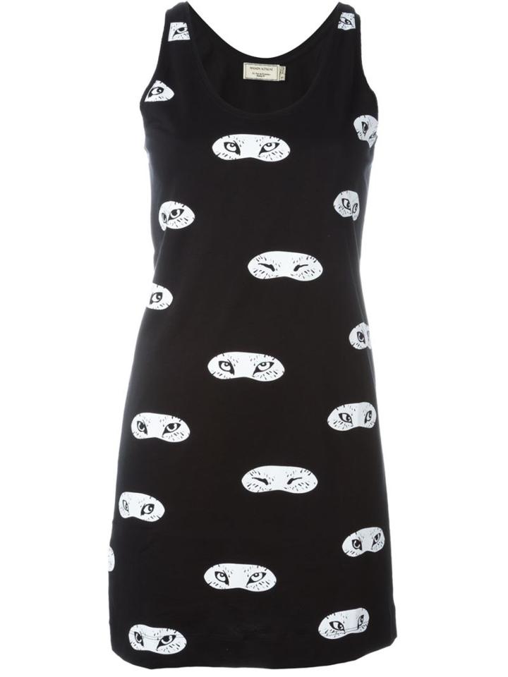 Maison Kitsuné Fox-eye Print Tank Dress