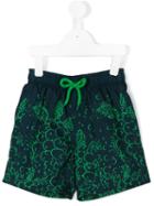Vilebrequin Kids - Bubbles Print Swim Shorts - Kids - Cotton/polyester/polyester - 10 Yrs, Blue