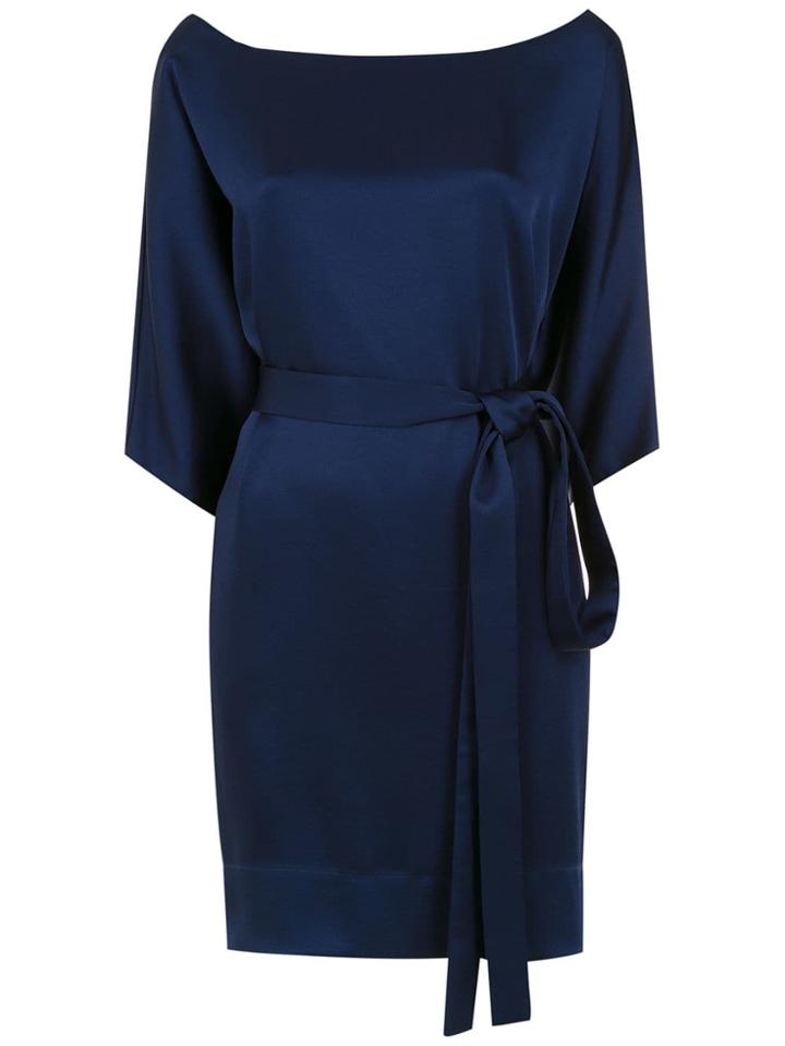 Gloria Coelho Bat Sleeves Dress - Blue