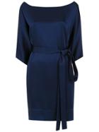 Gloria Coelho Bat Sleeves Dress - Blue