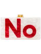 Edie Parker Yes No Clutch - White