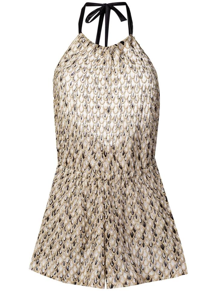 Missoni Mare Patterned Playsuit - Gold