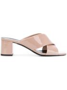 Saint Laurent Loulou 60 Sandals - Nude & Neutrals