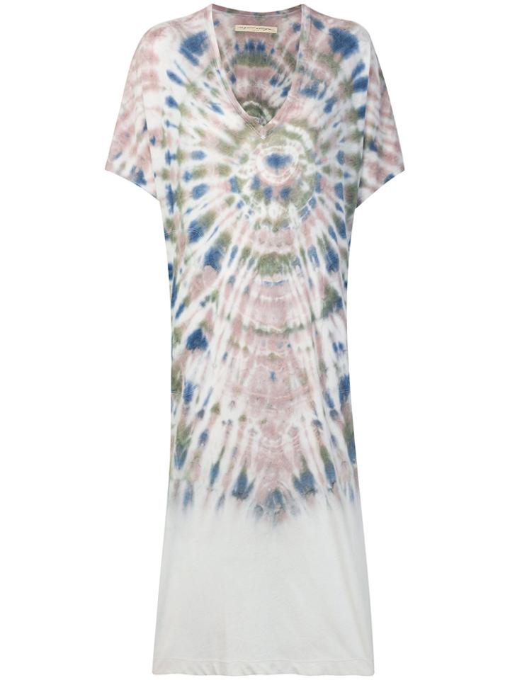 Raquel Allegra Tie Die Boxy Dress - Nude & Neutrals