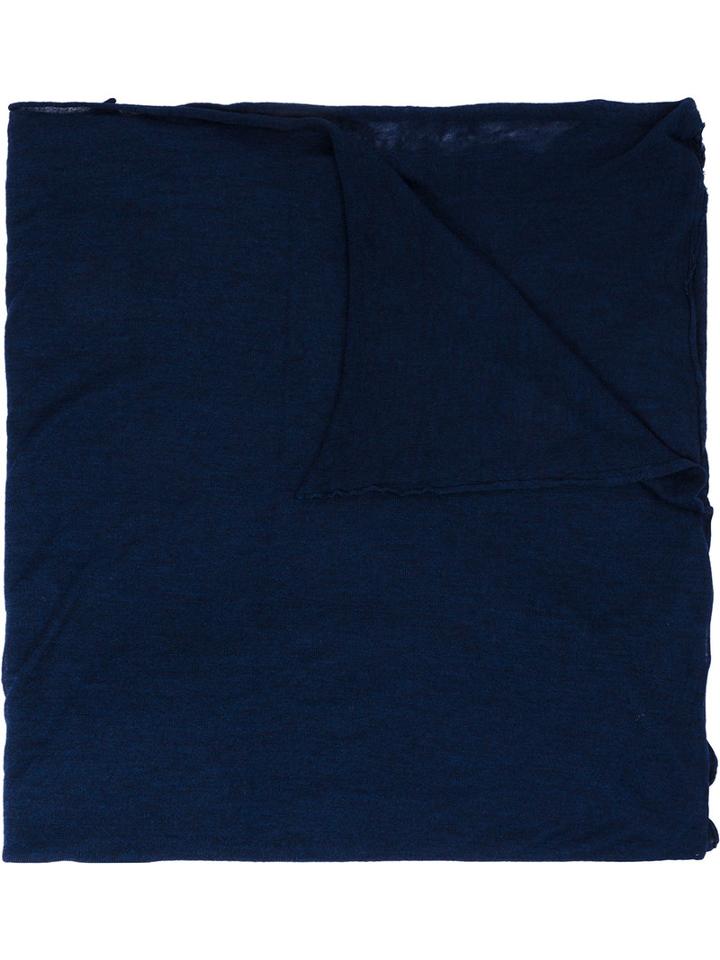 Faliero Sarti Woven Scarf, Adult Unisex, Blue, Silk/cashmere