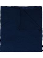 Faliero Sarti Woven Scarf, Adult Unisex, Blue, Silk/cashmere